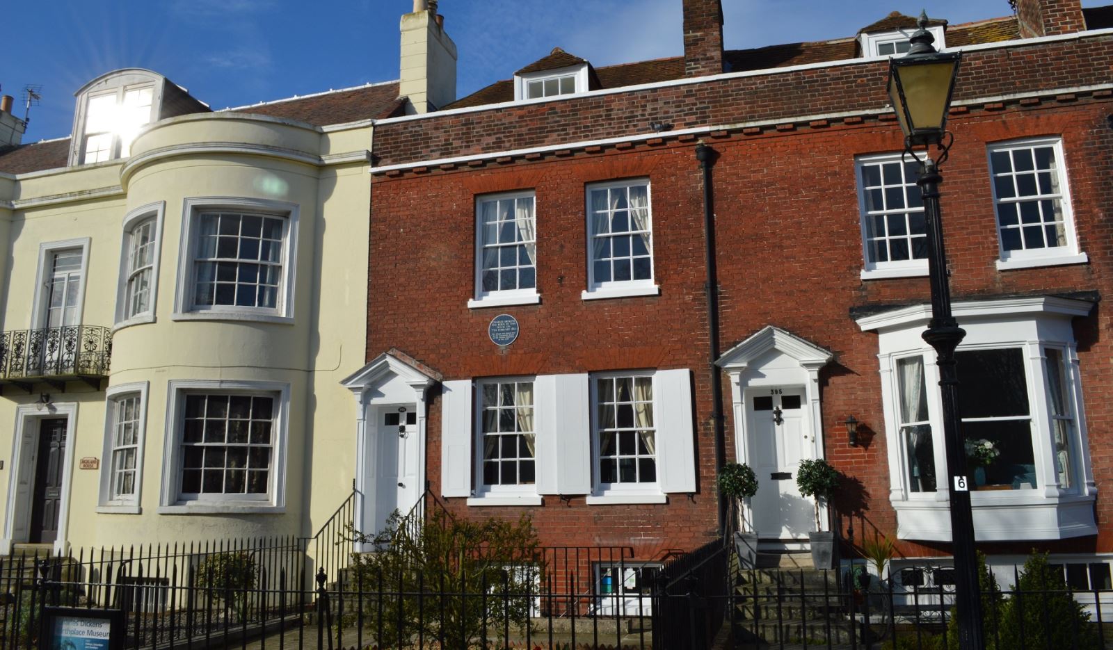 External shot of the Charles Dickens' Birthplace Museum